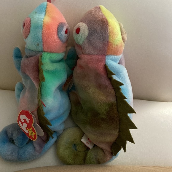 Ty Beanie Baby Original. IGGY the Iguana. Born August 12, 1997. Rare. Retired - Picture 12 of 12